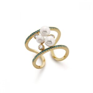 Prsteň Allure Pearl Gold