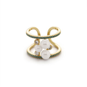 Prsteň Allure Pearl Gold