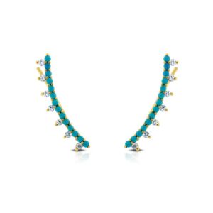 Náušnice Allure Turquoise Ear Cuff