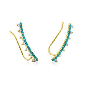 Náušnice Allure Turquoise Ear Cuff