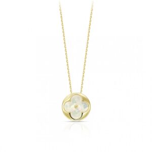Retiazka Clover Mother of Pearl Gold