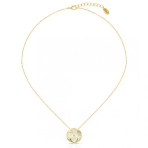 Retiazka Clover Mother of Pearl Gold