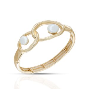 Náramok Double Circle Pearl