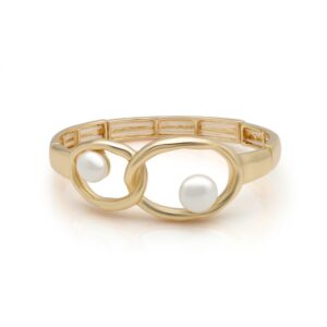 Náramok Double Circle Pearl