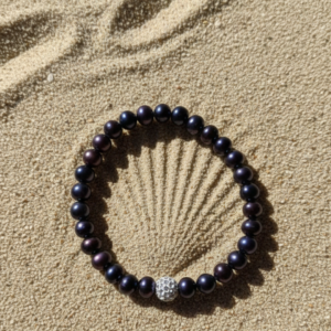 Náramok Black Pearl Crystal