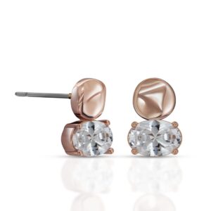 Náušnice Risa Zircon Rose Gold